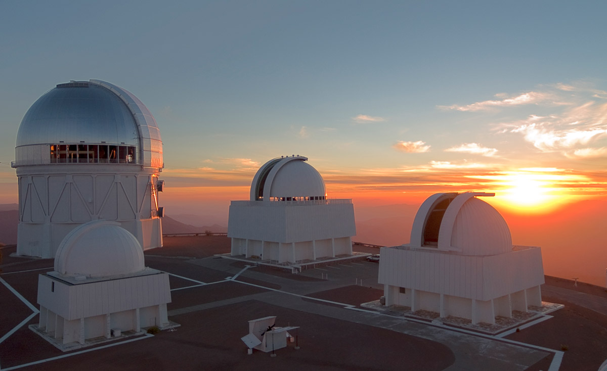 Cerro Tololo Inter-American Observatory at sunset