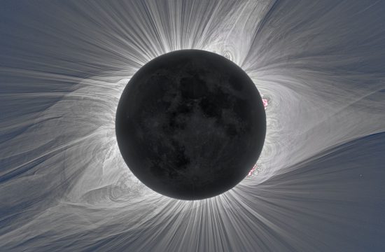 Solar corona during a total solar eclipse