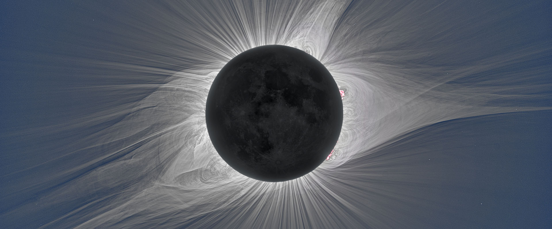 Solar corona during a total solar eclipse