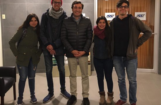 Students participating in Eddington experiment