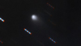 fuzzy image od interstellar comet