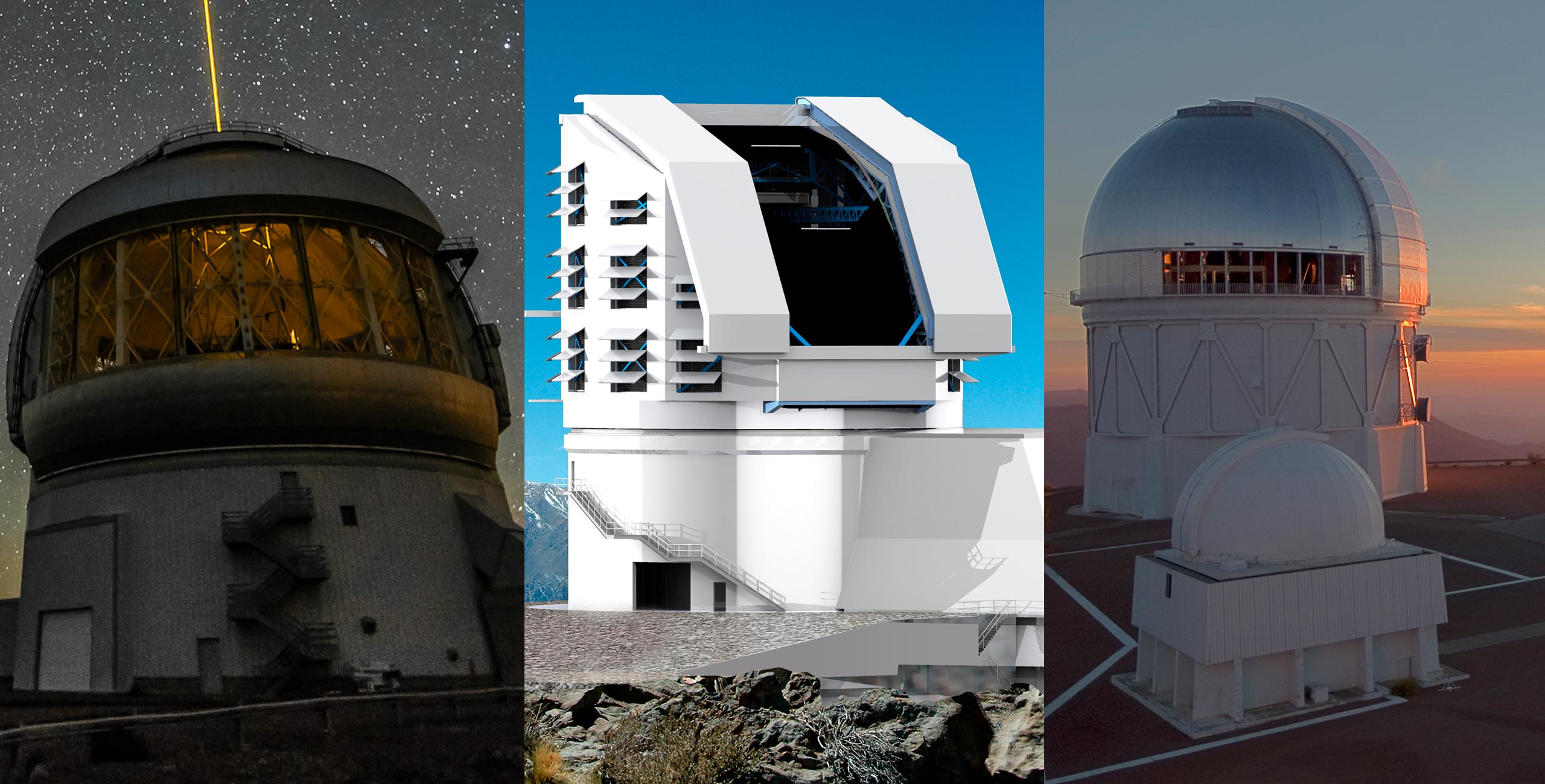 image od gemini south, LSST and CTIO