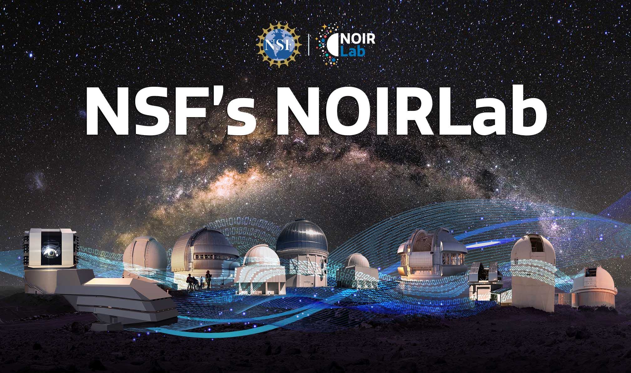 Composite image of the NOIRLab telescopes