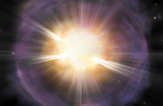 Artist impression of a super nova explosion