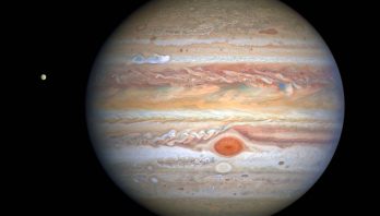 This latest image of Jupiter, taken by NASA’s Hubble Space Telescope on August 25, 2020, was captured when the planet was 406 million miles from Earth.