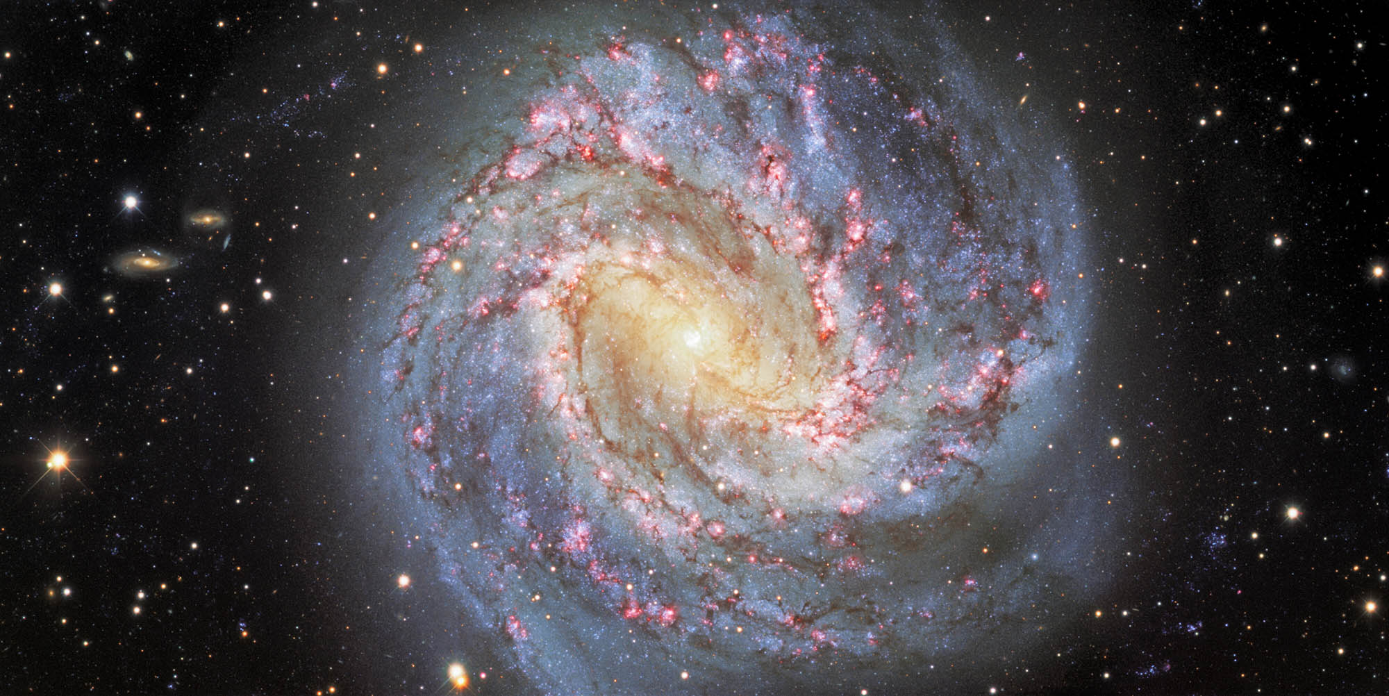 Nicknamed the Southern Pinwheel, Messier 83 (or NGC 5236) is a stunning face-on spiral galaxy located about 15 million light-years away in the southern constellation of Hydra. 