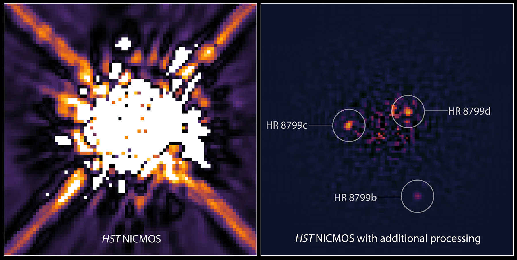 comparison of a 1988 image on the left with at 2011 reanalysis on the right