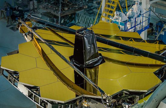 Webb's golden mirrors are inspected