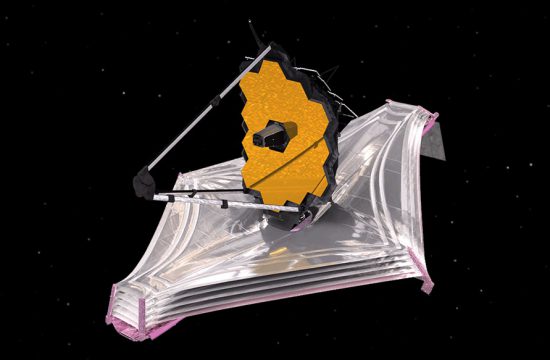 Port wing of the Webb Telescope deployed