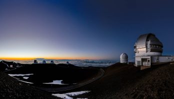 This 180-megapixel panorama shows the various Maunakea observatories including Gemini North, part of the International Gemini Observatory, a program of NSF's NOIRLab.