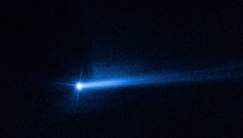 STScI: NASA’s Hubble Spots Twin Tails in New Image After DART Impact