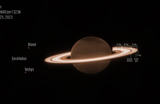 STScI: Saturn’s Rings Shine in Webb’s Observations of Ringed Planet