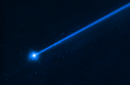 STScI: Hubble Sees Boulders Escaping from Asteroid Dimorphos