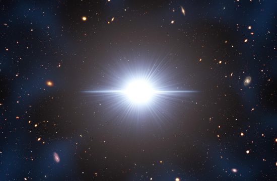 Artist Illustration of Early-Universe Quasar Cosmic Neighborhood