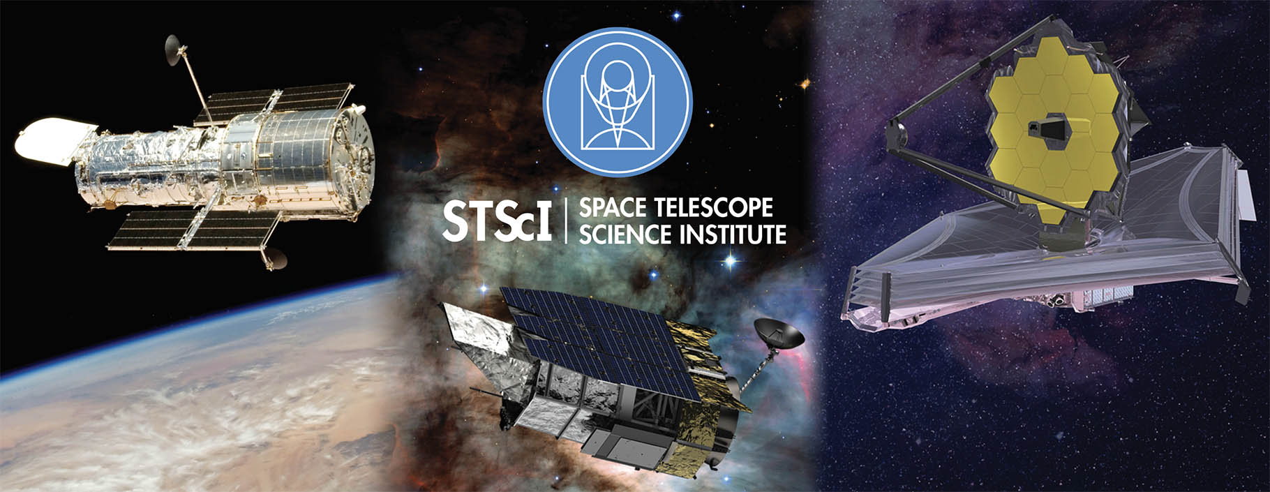 A montage of 3 space telescopes